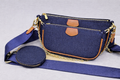3 pc. Crossbody Denim Bag